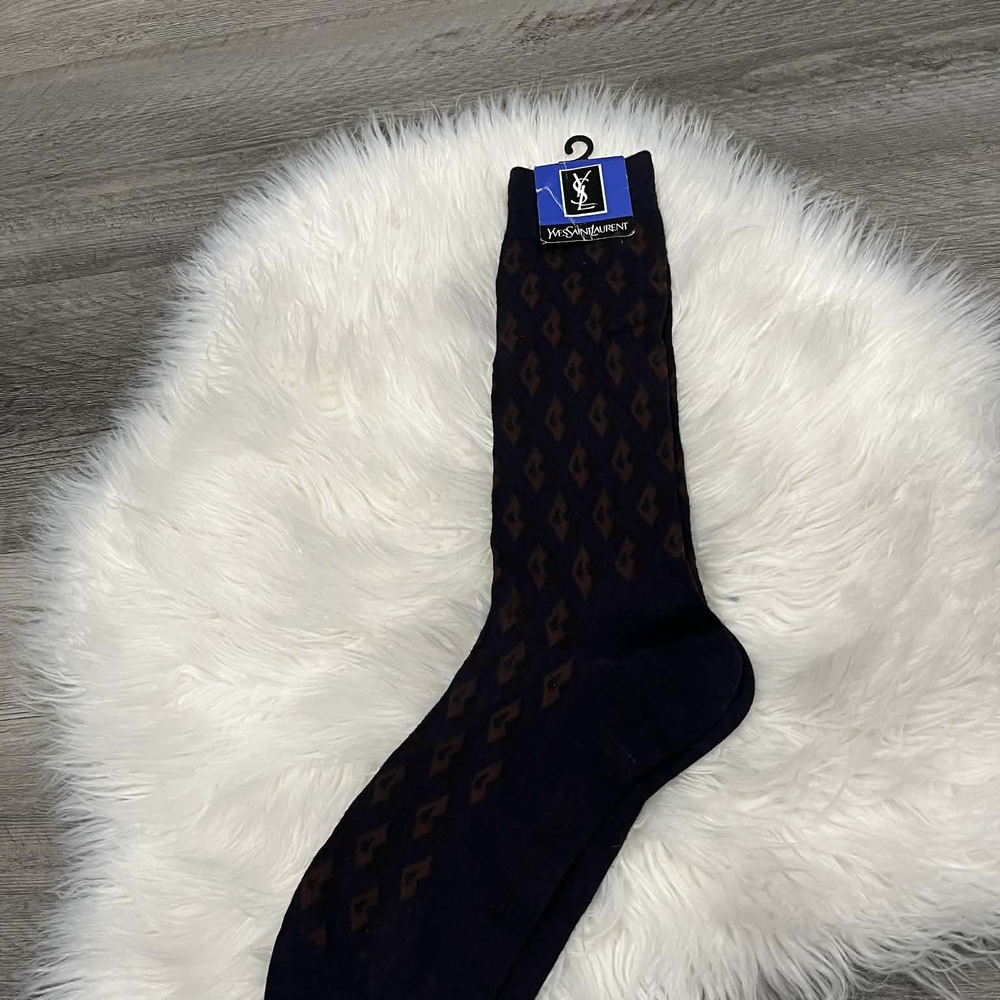 Yves Saint Laurent Men's Elegant Patterned Socks